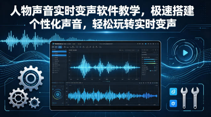 人物声音实时变声软件教学,极速搭建个性化声音,轻松玩转实时变声-极光库