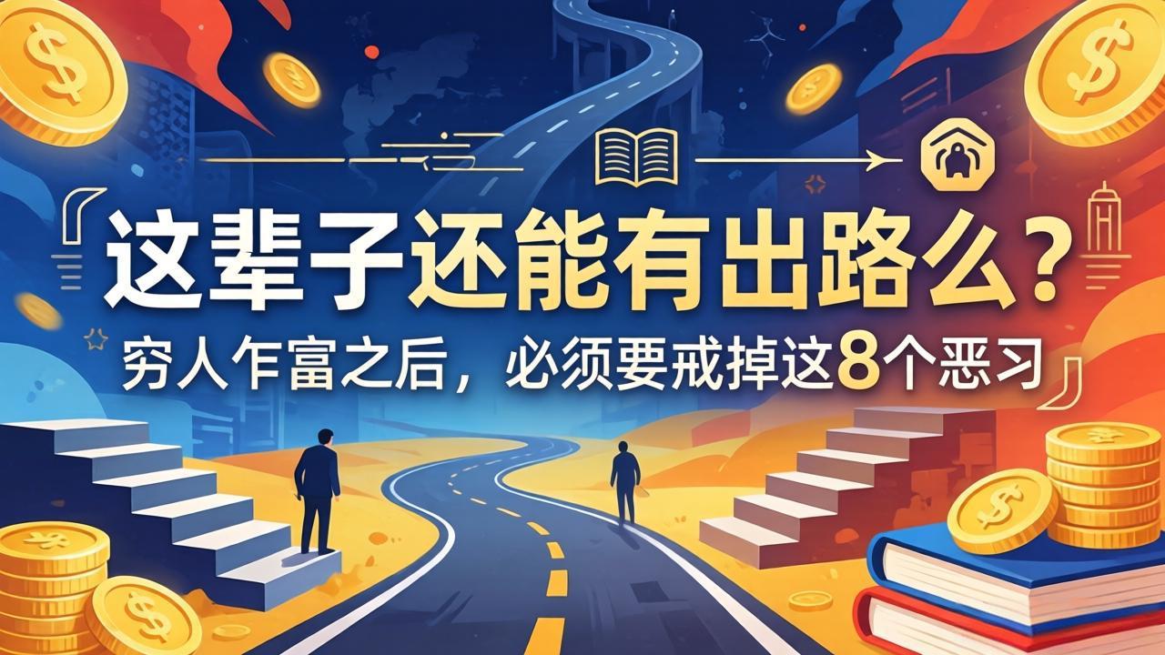 关于人生两篇付费文章【这辈子还能有出路么?】【穷人乍富之后,必须要戒掉这8个恶习】-极光库