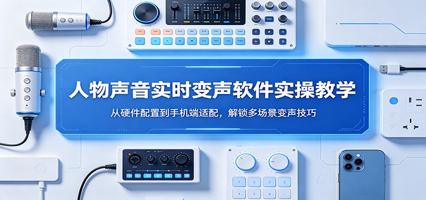 人物声音实时变声软件实操教学:从硬件配置到手机端适配,解锁多场景变声技巧-极光库