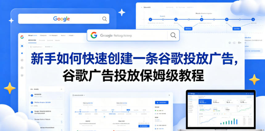新手如何快速创建一条谷歌投放广告，谷歌广告投放保姆级教程-极光库