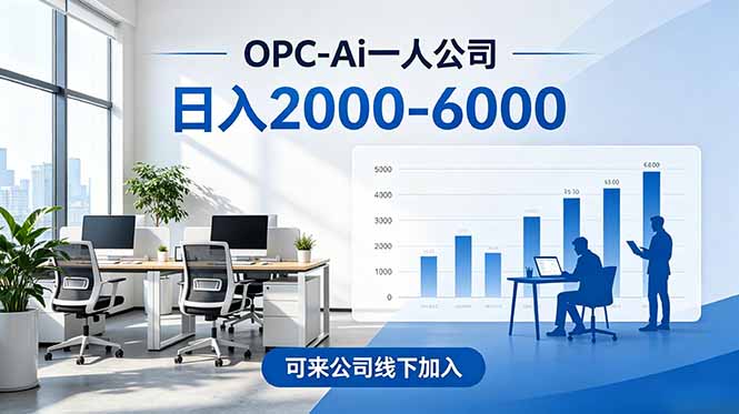 2026创业新风口—OPC一人公司模式震撼首发！日收益2000-6000+，项目绿色长久，安全稳健，合…-极光库