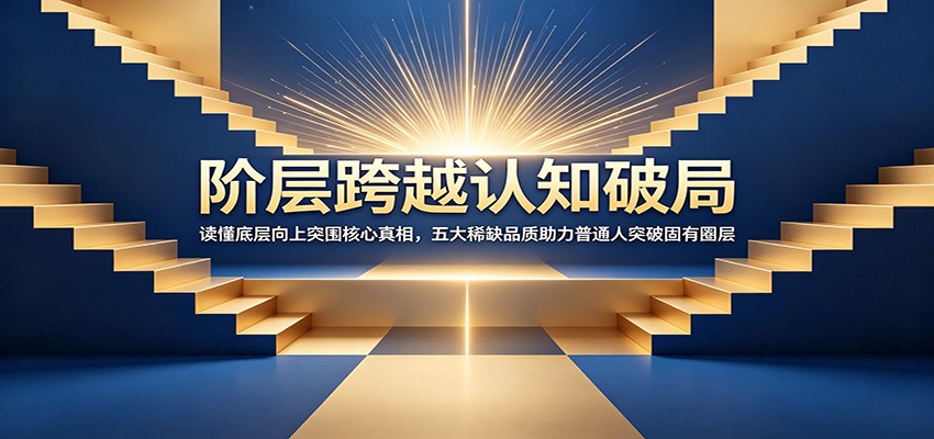 阶层跨越认知破局：读懂底层向上突围核心真相，五大稀缺品质助力普通人突破固有圈层-极光库