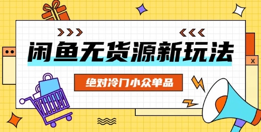 闲鱼无货源冷门单品项目,绝对冷门小众单品-极光库