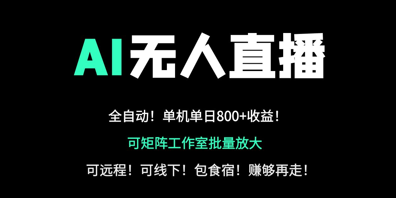 （14179期）24小时自动带货！AI无人直播副业日赚800+，轻资产创业首选-极光库