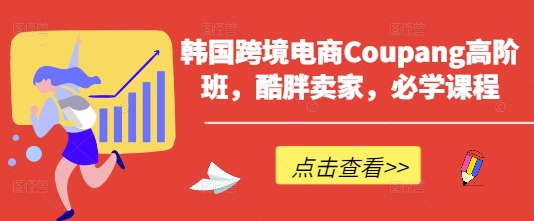 韩国跨境电商Coupang高阶班，酷胖卖家，必学课程-极光库